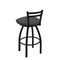 Holland Bar Stool Co 25" Low Back Swivel Counter Stool, Black Wrinkle, Canter Storm Seat 41125BW004 - alternate 4